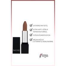 Note Mattever Lipstick Yarı Mat Saten Bitişli Ruj 02 Spring Dress - Kahverengi