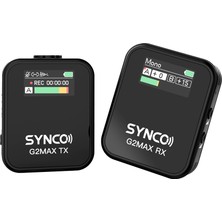 SYNCO G2a1 Max Kablosuz Mikrofon Uzun Pil Ömrü Video, Podcast Ve Online Görüşmeler Için Ideal
