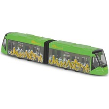 Majorette Man City Bus + Siemens Avenio Tram Metal Diecast Araçlar Yeşil 212053303