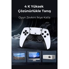 Bakeey Çift Kol 2000 Atari Oyunlu Taşınabilir 2.4g Kablosuz Oyun Konsolu 4K Game Stick Retro Konsol