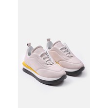 Balla Pudra Hakiki Deri Kadın Sneaker