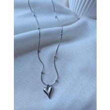 Ez Accessories Dorika Zincir Kalp Zincir Çelik Kolye