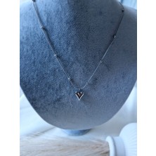 Ez Accessories Dorika Zincir Kalp Zincir Çelik Kolye