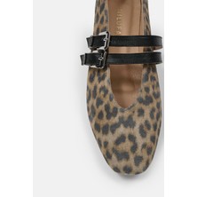 Sarina Leopar Hakiki Deri Kadın Babet