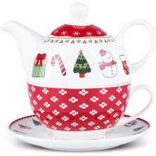 Karaca New Year Yılbaşı Demlikli Çay Fincanı 390 ml