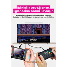 Teknoloji Gelsin 500 Oyun Retro Sup Konsolu X7M 3,5 Inç Ekran Video Oyunları  Hd/av Çıkışı Taşınabilir Mini Gamepad