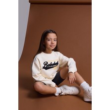 Babokah Kids Girl Kolej Aplikeli Sweatshirt