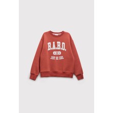 Babokah Kids Girl Kolej Aplikeli Sweatshirt