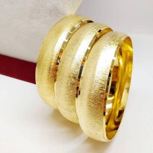Zımpara Model 6.4 cm Bilezik Altın Kaplama Bilezik 09
