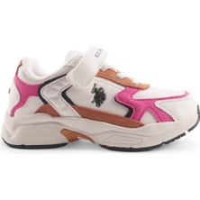 U.S. Polo Assn. Krenas 4pr Beyaz Kız Çocuk Spor Ayakkabı