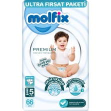 Molfix Premium Bebek Bezi Beden:5 11-18 kg Junior 198 Adet Aylık Ultra Fırsat Paketi