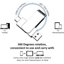 Xiaomi 2tb Type-C ve USB Flash Bellek Otg Çift Giriş USB