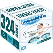 Molfix Premium Bebek Bezi Beden:6 15+ kg Extra Large 324 Adet Ekstra Ultra Fırsat Paketi