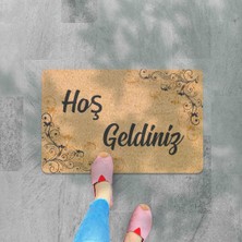 M&H Quality Dijital Baskılı Kapı Önü Paspas Hoşgeldiniz Çok Amaçlı Iç ve Dış Kapı Paspası