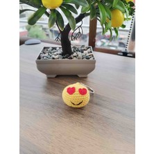 Morpembej Aşk Yüzü Sevgi Yüzü Emoji Anahtarlık
