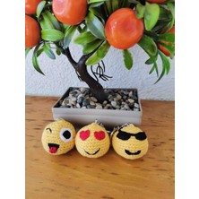 Morpembej Aşk Yüzü Sevgi Yüzü Emoji Anahtarlık