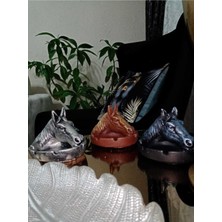 Eşe Sevgiliye Kır At Figürlü Küllük Hediyelik Özel Günlerde Biblo Obje Kül Tablası Süs Eşyaları