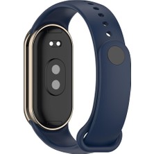 AktarMobile Xiaomi Mi Band 8 / 9 Uyumlu Silikon Kordon Spor Kayış Soft Jel Band Özel Pim Tasarımı