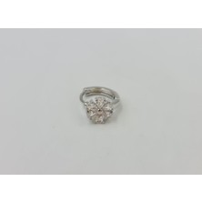 SE Jewellery Cerrahi Çelik Taşlı Çiçekli Halka Küpe Tragus Helix Kıkırdak Piercing