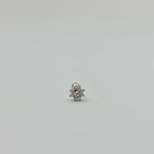 SE Jewellery Taşlı Çiçek Detaylı Cerrahi Çelik Küpe Tragus Helix Kıkırdak Piercing