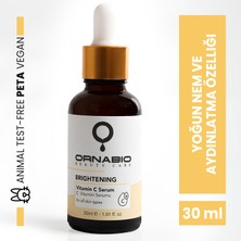 C Vitamini Ton Eşitleyici ve Cilt Aydınlatıcı Bakım Serumu(Niacinamid Hyaluronic Acid PANTHENOL)30ML