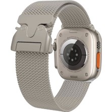 Lopard Apple Watch 10. Seri 42MM Metal Hasır Hafif Kordon Hava Kanallı | Krd-25