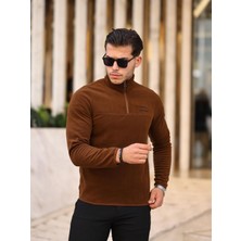 Northerner Yarım Fermuar Erkek Polar Kışlık Polar Anti-Pilling