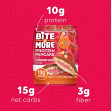 Bite & More Proteinli Pankek Çilekli (50G X12 Adet)