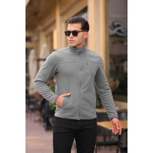 Erkek Fermuarlı Polar Kışlık Polar Anti-Pilling