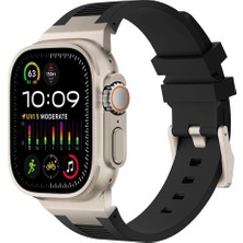 Watch of Royal Apple Saat Kordonu Duke Siyah Ultra 2 49MM Bant 42MM 44MM 45MM Mecha Bilezik Için Iwatch Serisi 9 8 7 6 5 4 Se 3 2