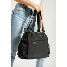 Lifonbag Kadın 10 Bölmeli Uzun Çapraz Askılı Büyük Boy Omuz Çantası LF9052
