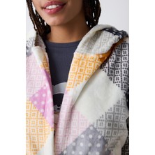 Colorful Gingham Ekru Sabahlık