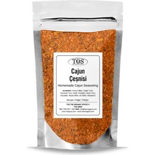 TOS The Organic Spices Ev Yapımı Cajun Çeşnisi 250 gr Homemade Cajun Seasoning - Premium Quality | Baharat Karışımı