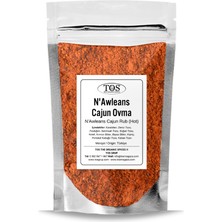TOS The Organic Spices N'awleans Cajun Ovma 500 gr Sıcak N'awleans Cajun Rub - Premium Quality | Baharat Karışımı