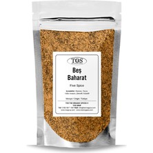 TOS The Organic Spices Beş Baharat 100 gr Five Spice Blend - Premium Quality | Baharat Karışımı