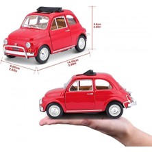 Sunman 22099 Burago Fiat 500L 168 Kırmızı 1:24 -Sunman