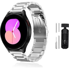 Samsung Galaxy Watch 7 40 43 44 47MM Uyumlu Kordon Metal Kordon Ayarlama Aparatlı Klasik Kordon