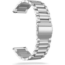 Samsung Galaxy Watch 7 40 43 44 47MM Uyumlu Kordon Metal Kordon Ayarlama Aparatlı Klasik Kordon
