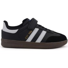 Cool Samba Siyah Cırtlı Ortopedik Erkek Çocuk Sneaker Spor Ayakkabı