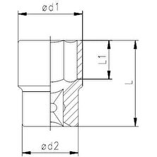 Elta 1115 1/2'' Lokma Anahtar 19 mm