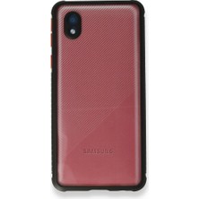 FUJİMAX Samsung Galaxy A01 Kılıf Köşeler Airbag Özellikli Arkası Sert P.c Kenarı Silikon Miami Kapak