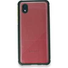 FUJİMAX Samsung Galaxy A01 Kılıf Köşeler Airbag Özellikli Arkası Sert P.c Kenarı Silikon Miami Kapak