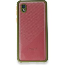 FUJİMAX Samsung Galaxy A01 Kılıf Köşeler Airbag Özellikli Arkası Sert P.c Kenarı Silikon Miami Kapak