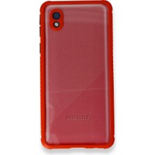 FUJİMAX Samsung Galaxy A01 Kılıf Köşeler Airbag Özellikli Arkası Sert P.c Kenarı Silikon Miami Kapak