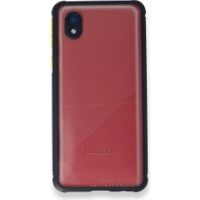 FUJİMAX Samsung Galaxy A01 Kılıf Köşeler Airbag Özellikli Arkası Sert P.c Kenarı Silikon Miami Kapak