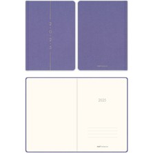 Matt Notebook 2025 Yılı A5 Keten Haftalık Ajanda 15X21 cm - 12 Aylık Lila