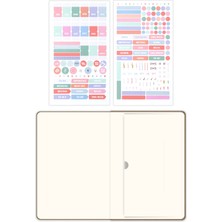 Matt Notebook 2025 Yılı A5 Keten Haftalık Ajanda 15X21 cm - 12 Aylık Sütlü Kahve