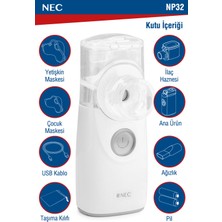 Nec NP32 Taşınabilir Şarjlı Mesh Mini Nebulizatör