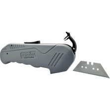 Naxoflex Halıcı Tip Tam Emniyetli Maket Bıçağı 2+1 Yedek Bıçaklı