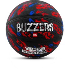 ByKurt Basketbol Topu Pompalı TB-500 Buzzers Grafiti Kauçuk Dayanıklı Deep Channel Kabartma 7 No